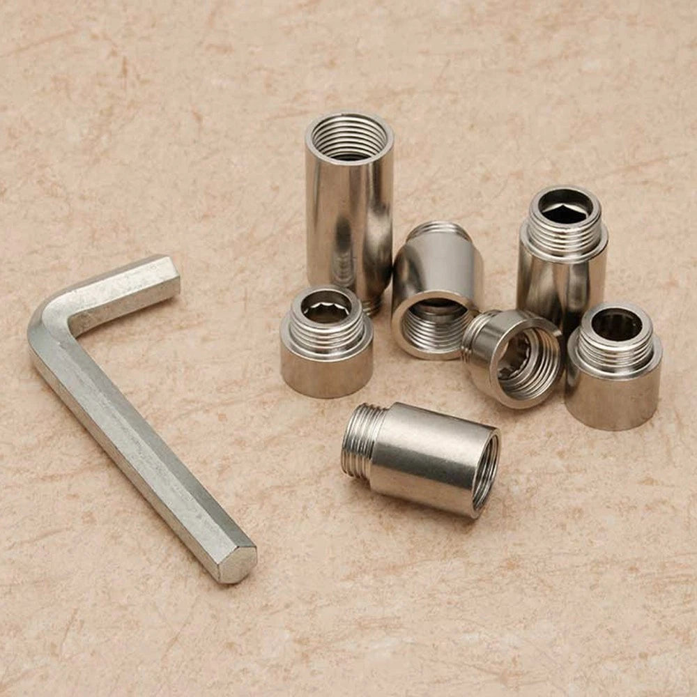 1/2" Stainless Steel Female x Male NPT Extension Pipe Nipple | Barrel Nipple