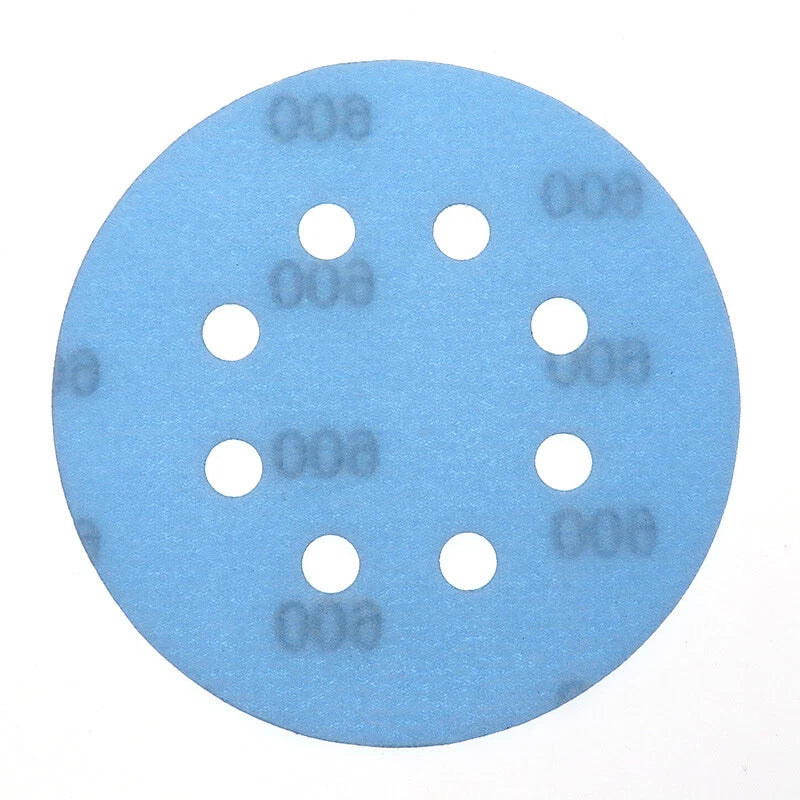 125mm 8 Hole Wet & Dry Sanding Disc 5 inch 600-5000 Grit for Car Sandpaper Pads