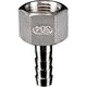 Stainless Steel Female BSP to Hose Barb Connector — 1/4" 3/8" 1/2" 3/4"