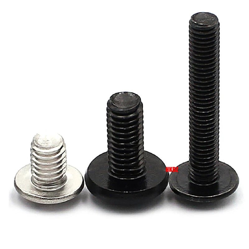 M2.3 M2.5 M3 Phillips Umbrella Head Machine Screws — Large Flat Head Bolts, Multiple Coatings - HomeDIYer