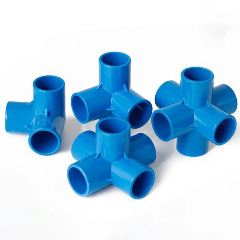 PVC Pipe Fittings Various Type Straight, Tee, Elbow Water Supply White Blue Grey
