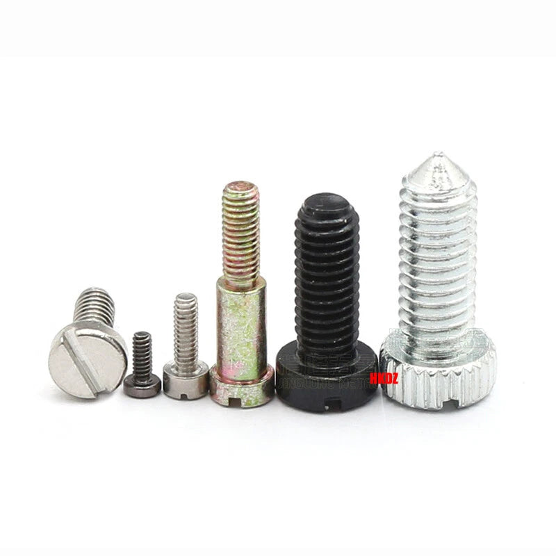 M1.2–M6 Slotted Cheese Head Machine Screws — Carbon Steel, Multiple Coatings