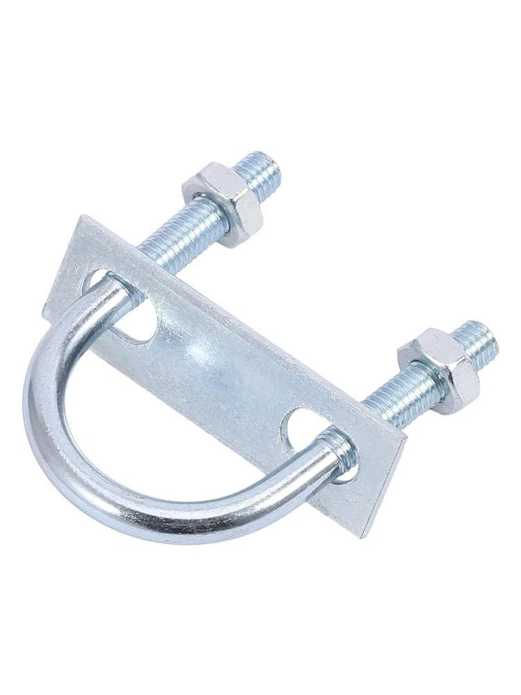 Round U-Bolts Sets Steel 16mm-219mm Inner Width M6 M8 M0 M12 with Nut, Plate