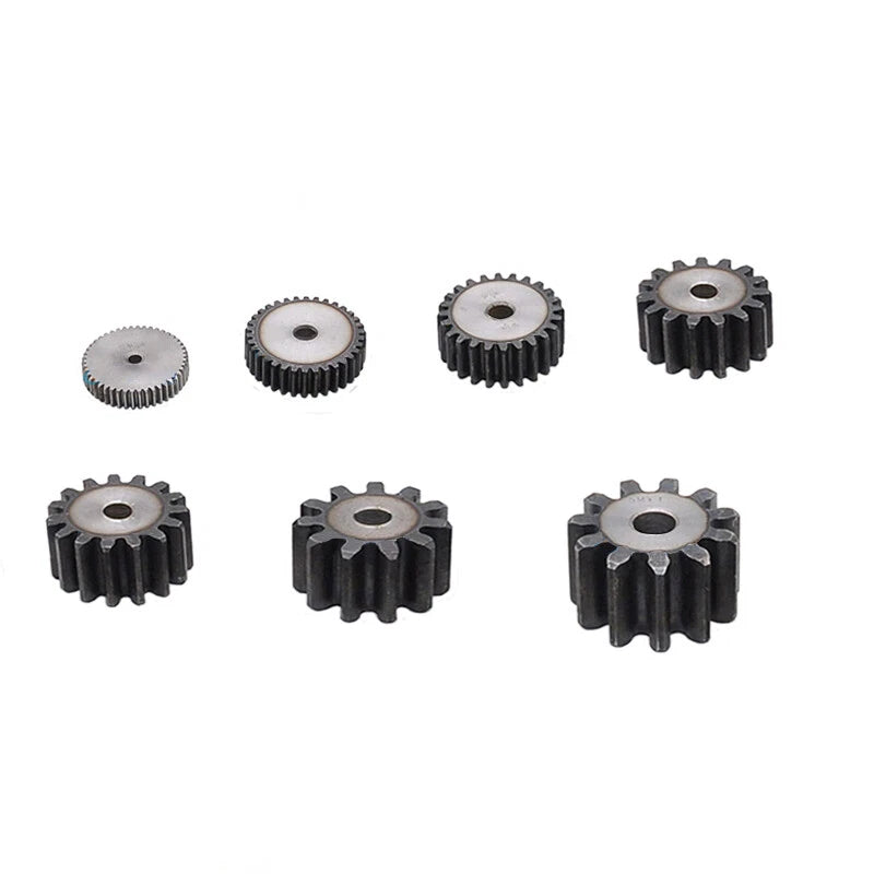 Spur Gear 1/1.5/2/2.5/3/4/5 Mod 12T - 150T Flat Gear 45 Steel Transmission Gears