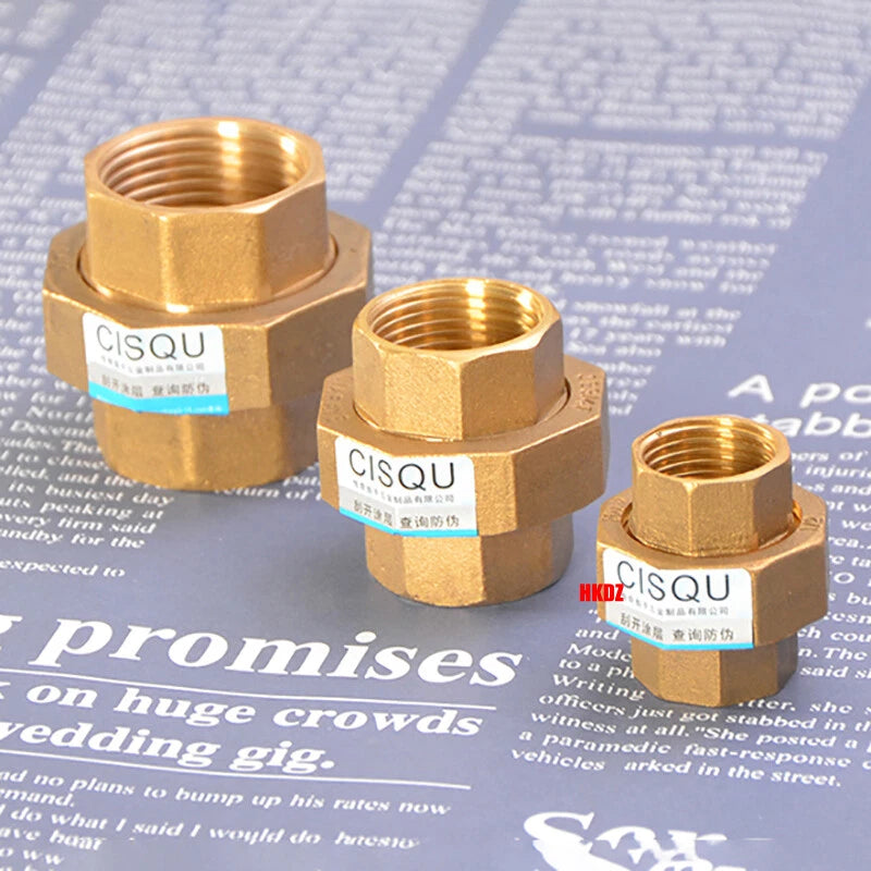 BSP Brass Pipe Fittings — Male Female Threaded Reducing Adapter | Copper & Nickel-Plated