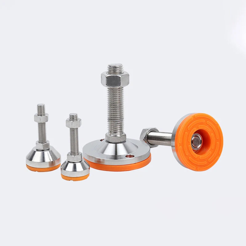 Anti‑Slip Heavy Levelling Machine Feet – Stainless Steel, Adjustable Height M8–M30 (30–200mm Lengths)
