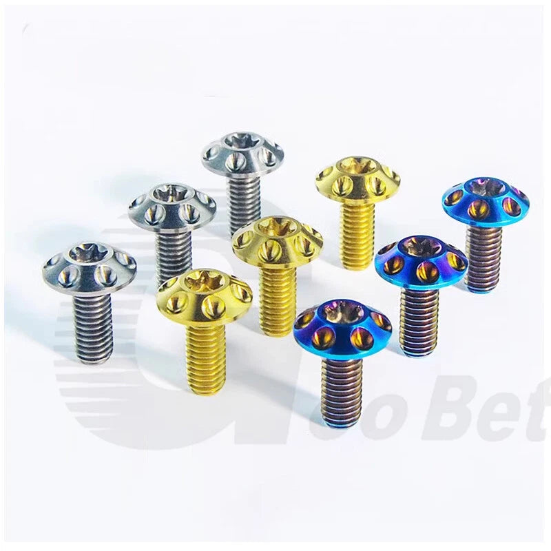 M6 x 15mm 20mm Titanium Motorcycle Decorative Bolt Torx Screws T30 Tuning Repair