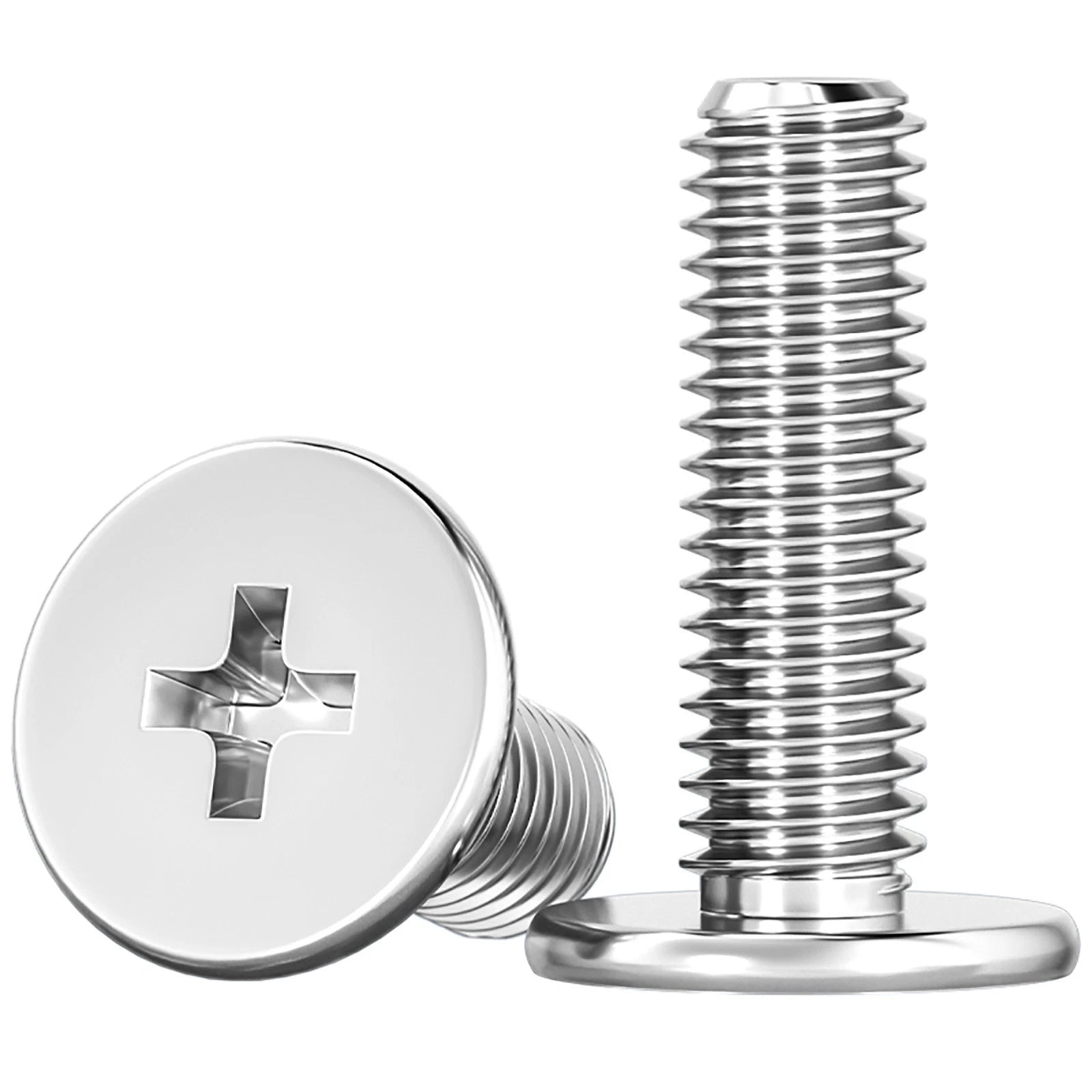 M1–M8 Ultra Thin Flat Head Phillips Machine Screws – A2 Stainless Steel, Fully Threaded