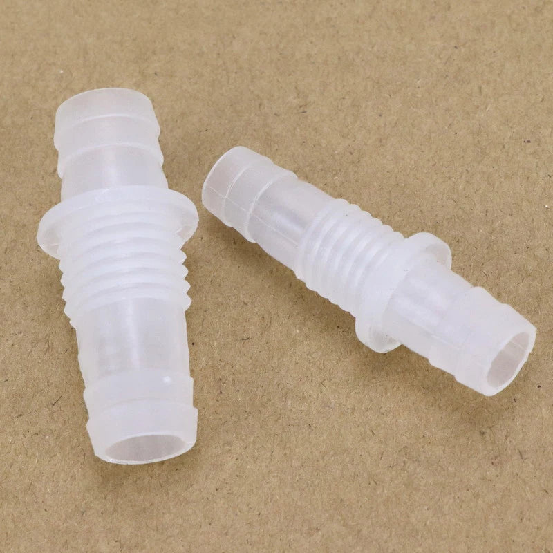 Male Thread Straight Elbow Plastic Hose Barbed Hose Bulkhead Union Connector