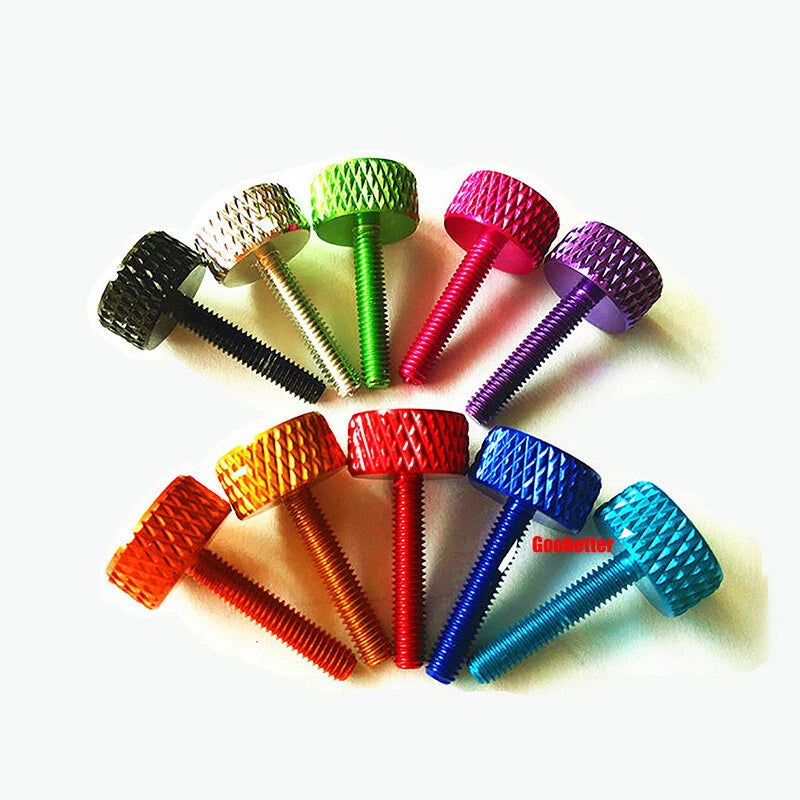 M3*35/40mm Knurled Thumb Screws Aluminum Alloy DIY Hand Tighten Grip Knob Bolts