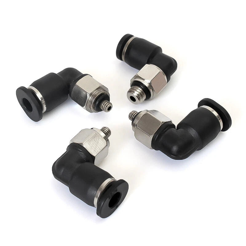 Male Thread Elbow Push-in Pneumatic Fitting | Micro Swivel Air Hose Connector