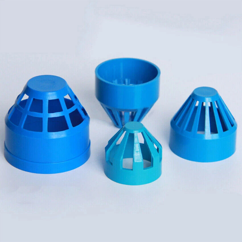 PVC Water Filter Net Cap Pipe Fittings ID 32mm-110mm for Aquarium Fish Tank DIY