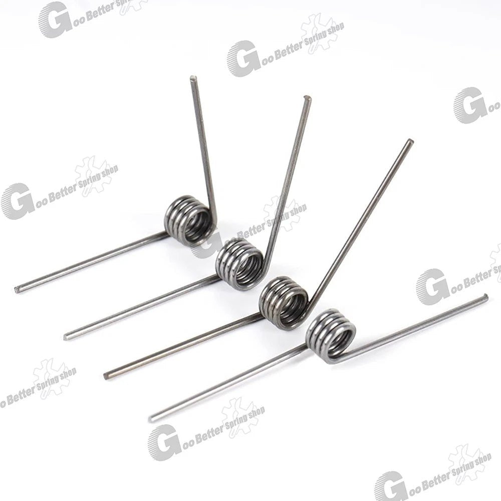 Torsion Spring 3 - 9 Coil (10 pcs), 0.9mm Wire dia, 5 ~ 10mm OD, Left spring Steel - HomeDIYer