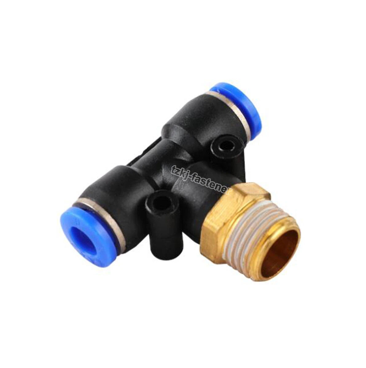 Pneumatic Tee "T" Connector BSP Male Thread 4mm-16mm Hose Tube Push-In Fittings