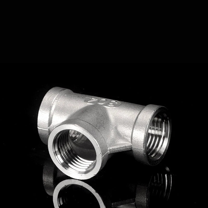 Stainless Steel BSP Tee Fittings 1/2" & 3/4" Male Female Reducer Connector