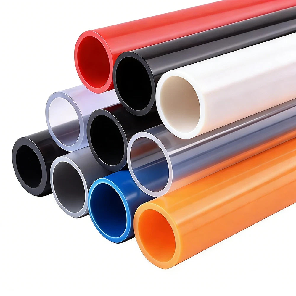 PVC Round Pipe Tube | Solvent Weld | OD 20–110mm | 13 Colors | Plumbing & Aquarium