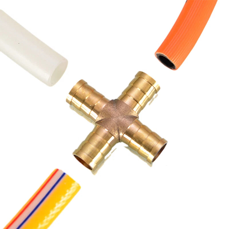 Brass Hose Joiner Fittings — Straight, Y, T & 4-Way Connectors | 6mm–19mm