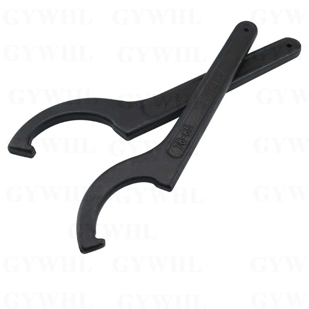 Carbon Steel Crescent Hook Head Round Nut Spanner C Shape Wrench Tool Hand Tool