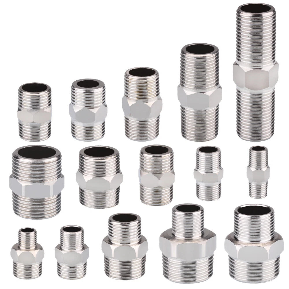 Stainless Steel 90° Elbow BSP Pipe Fittings — Female & Male Reducing Adapters