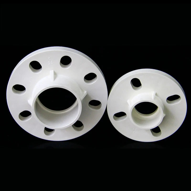 PVC Adhesive Floor Flange 20 25 32 40 50 63 75 90 110-200mm Pipe Fittings White