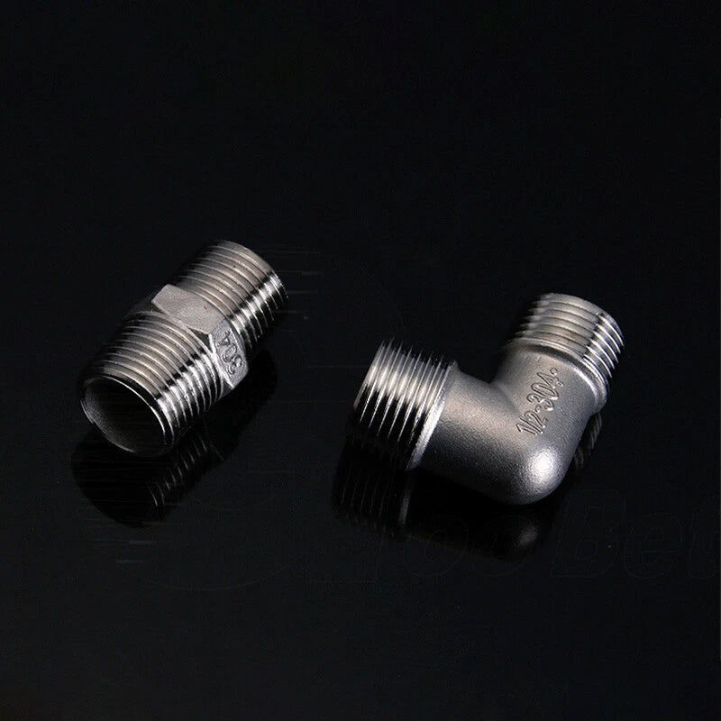BSP Threaded Stainless Steel Pipe Fittings 304 — Elbow, Tee, Nipple, Socket & More
