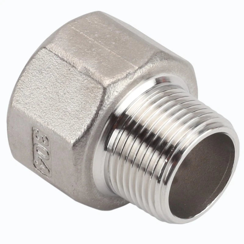 BSP Male Female Thread Connector – Stainless Steel Pipe Fittings (1/2" to 1")