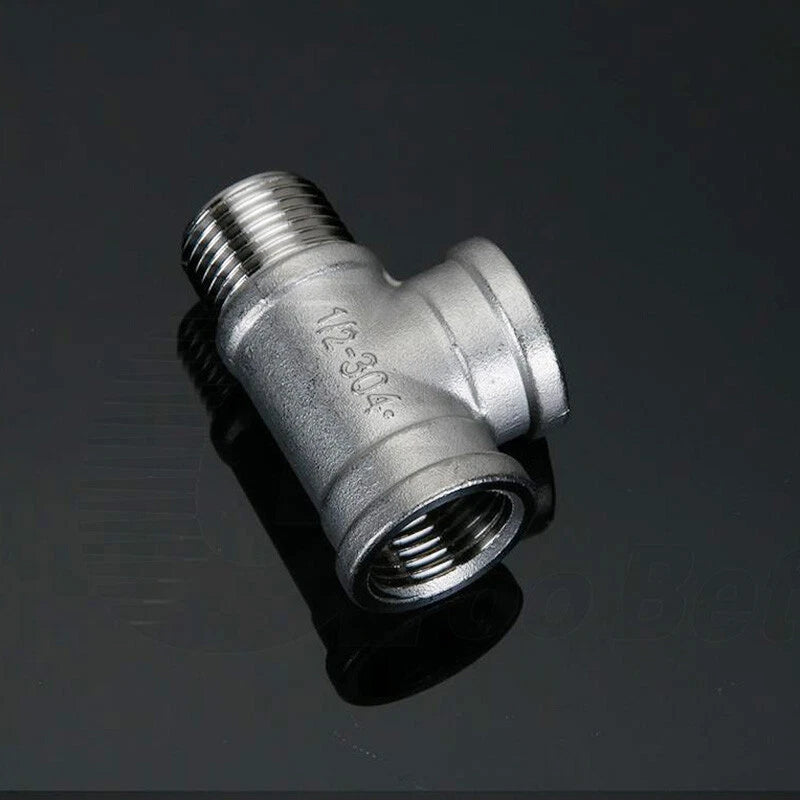 304 Stainless Steel BSP Pipe Fittings — Tee, Cross & Reducing Connectors 1/8"–2"