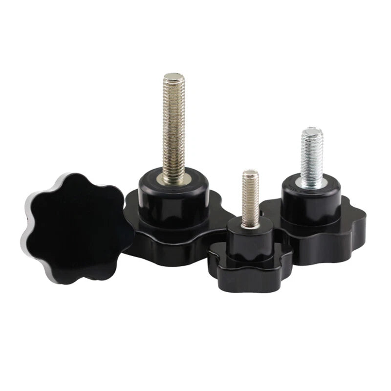 M5/6/8/10 Pentagram Star Thumb Screws Hand Grip Knob Bolts Carbon Steel/Bakelite