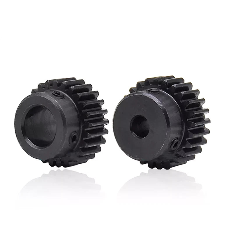 1 Module Spur Gear With Step 15-44 Teeth 45# Steel Pinion Gear Transmission Gear