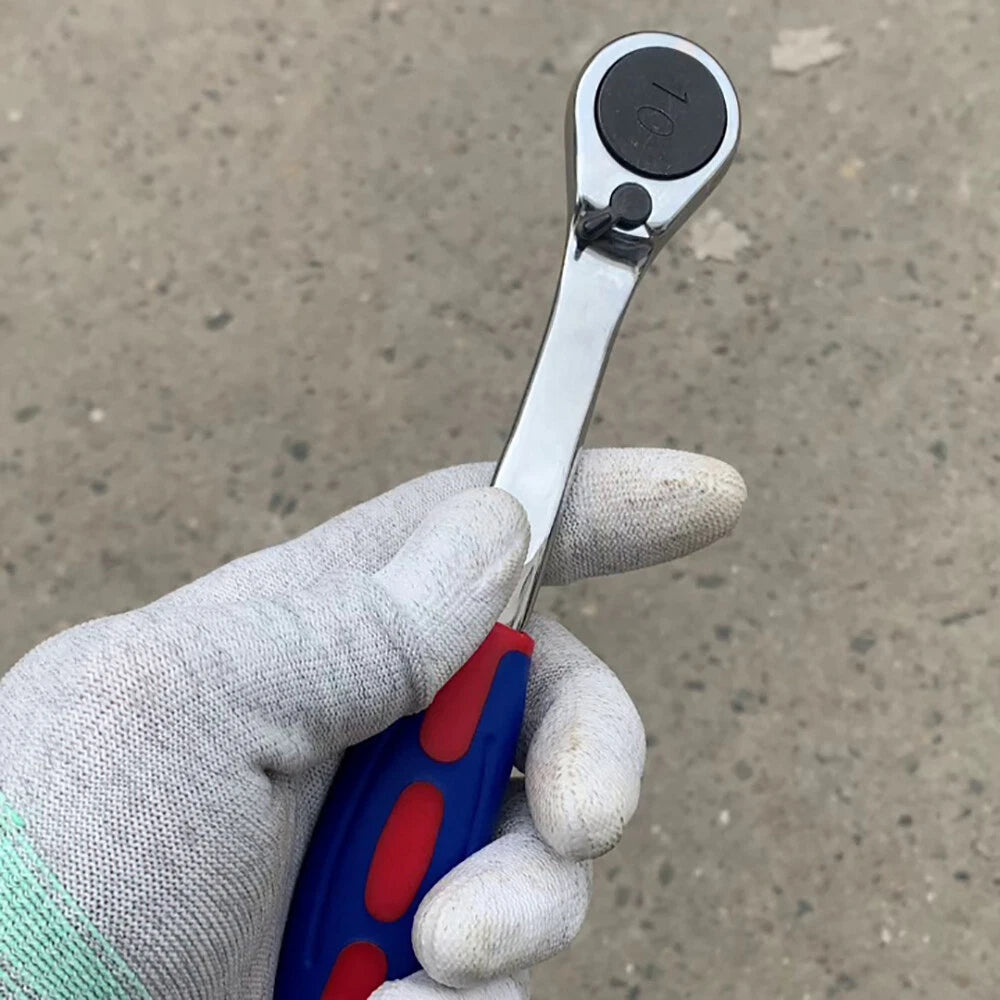Steel Hex Ratchet Wrench Single Head Headed Hexagonal Ratchets Drive Ratchets