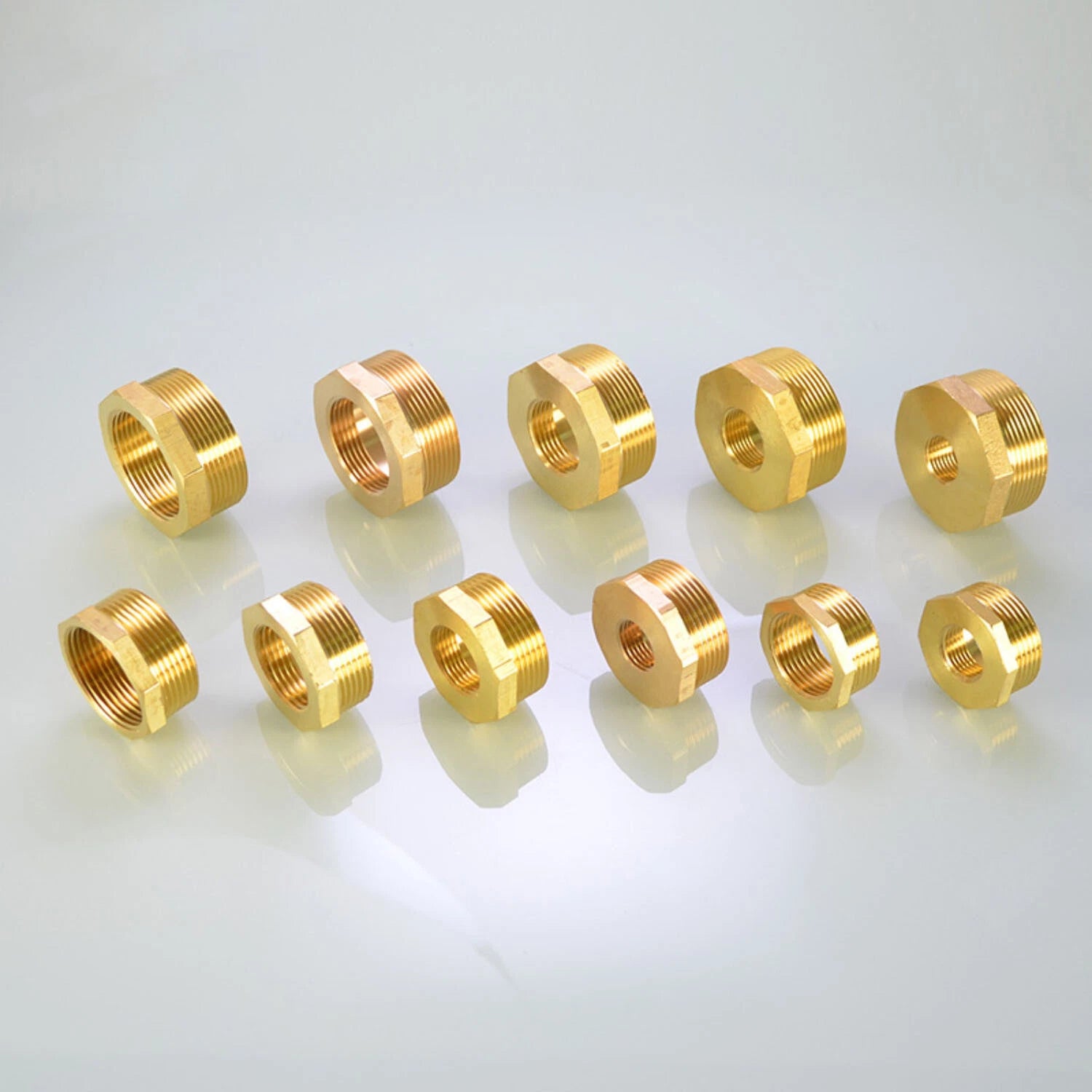 BSP Brass Reducing Hexagon Bush — Male to Female Thread Pipe Fittings