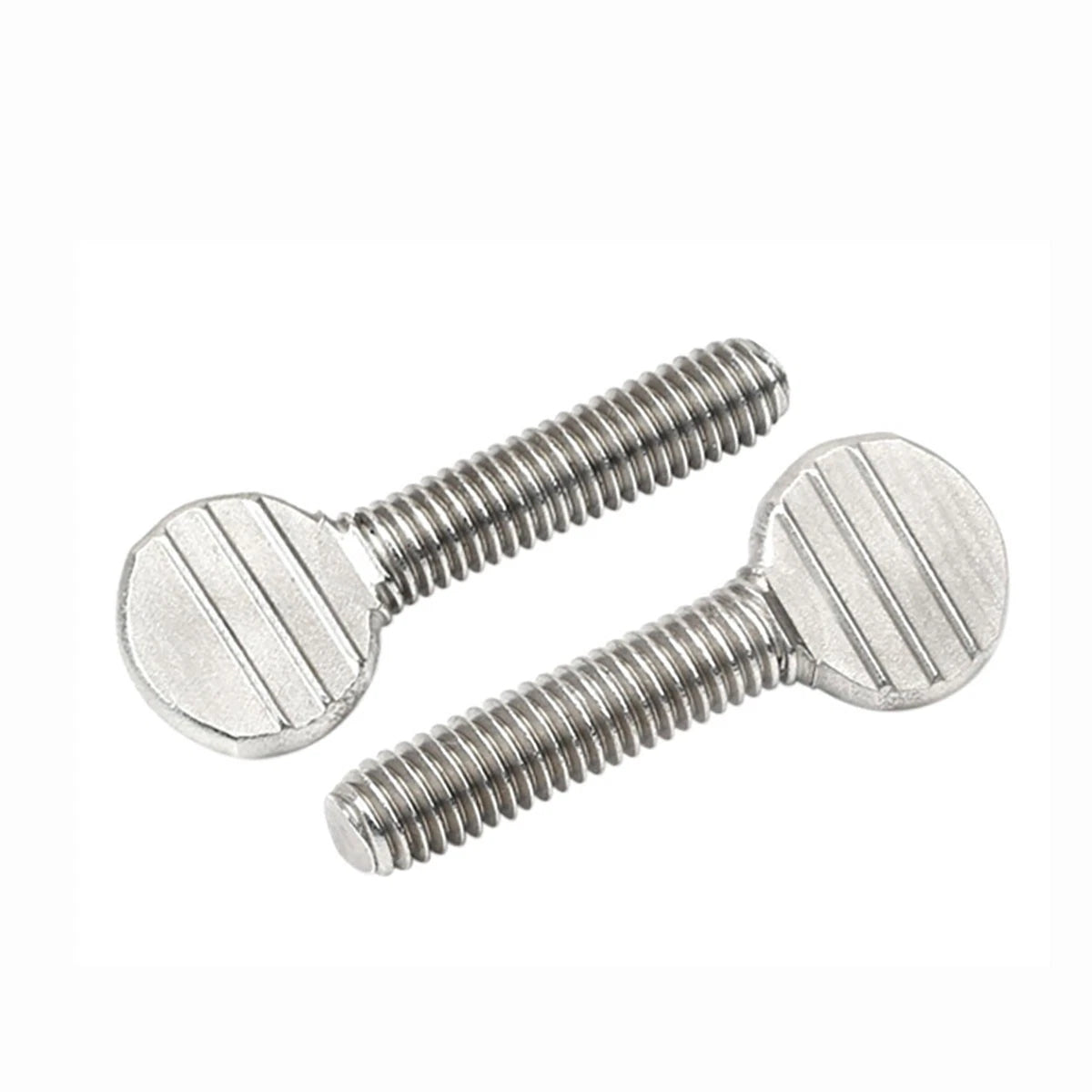 M4–M10 & 1/4"-5/16" Spade-Head Thumb Screws – A2 304 Stainless Steel, Tool-less Hand Grip