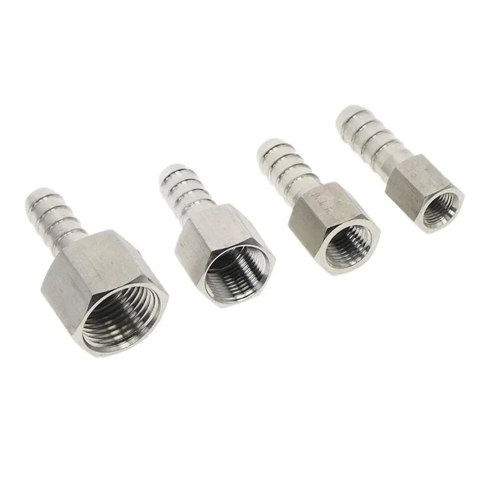 Stainless Steel Hosetails,Bsp Thread Hose Tail Barb Connector 1 8-1" Female Male