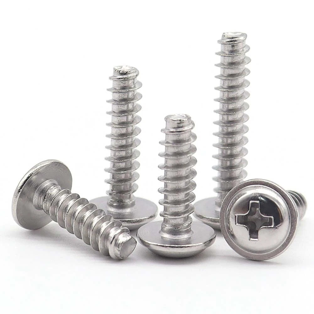 M1.7–M4 Stainless Steel Phillips Pan Head Machine Screws — 304 A2, Multiple Sizes