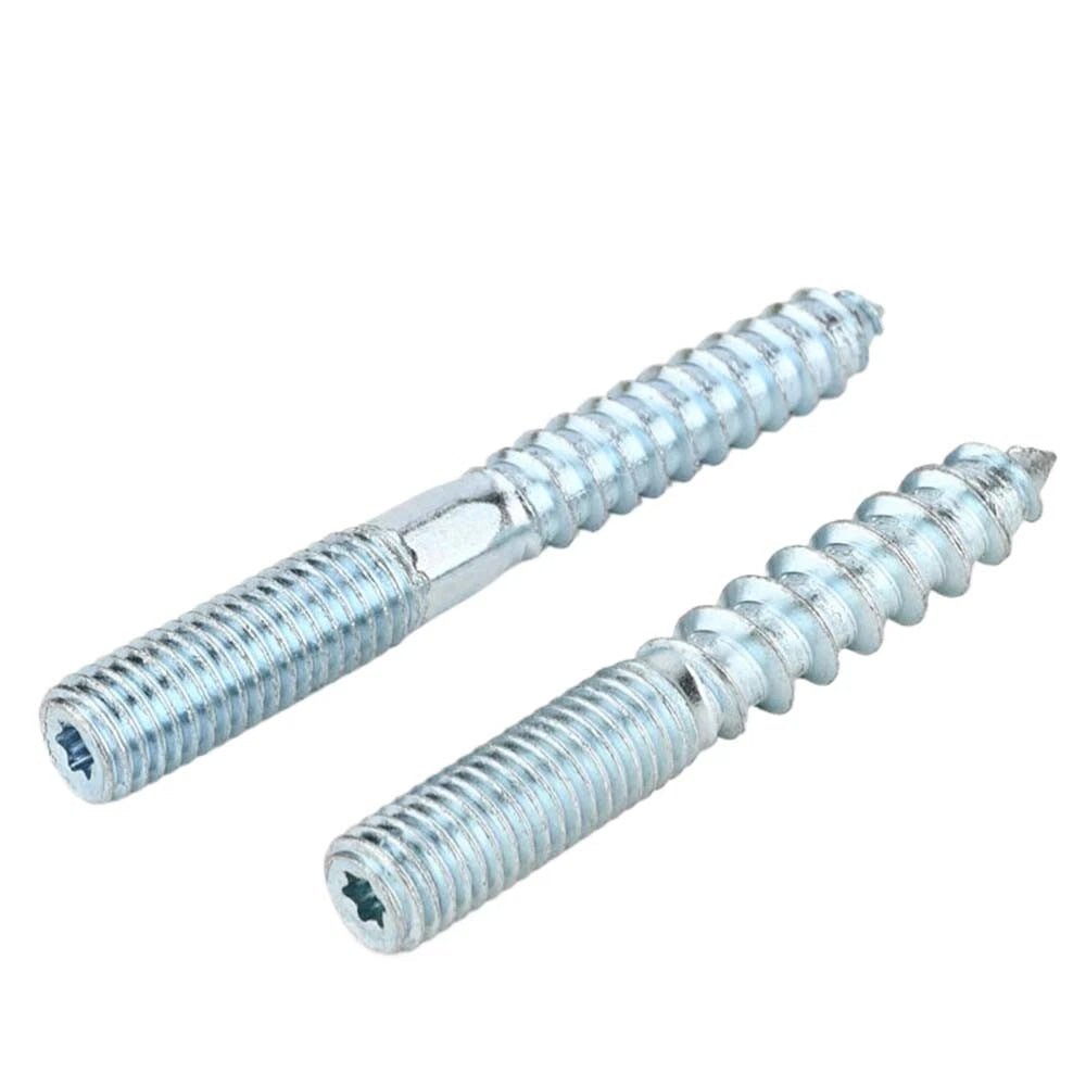 M6 M8 M10 Hanger Bolts – Zinc Plated Steel Torx Drive, Headless Furniture Wood Screws for Sofa Legs & Mounting