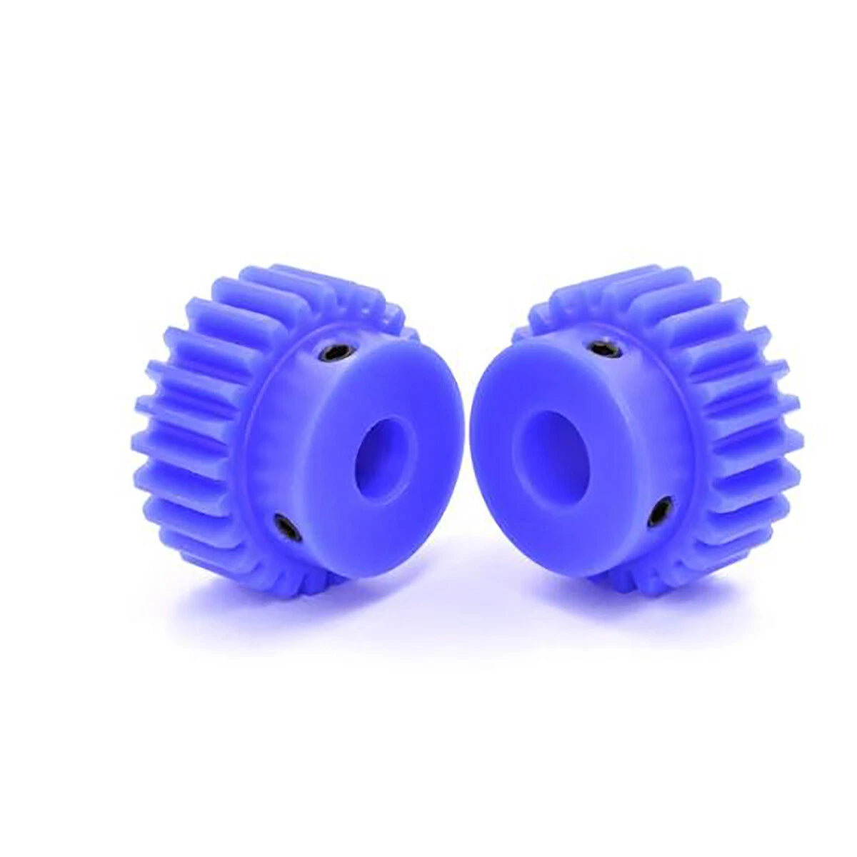 1/1.5/2/3 Mod Spur Gear Plastic Nylon Gear 10-60T Teeth Transmission Gear w/Step