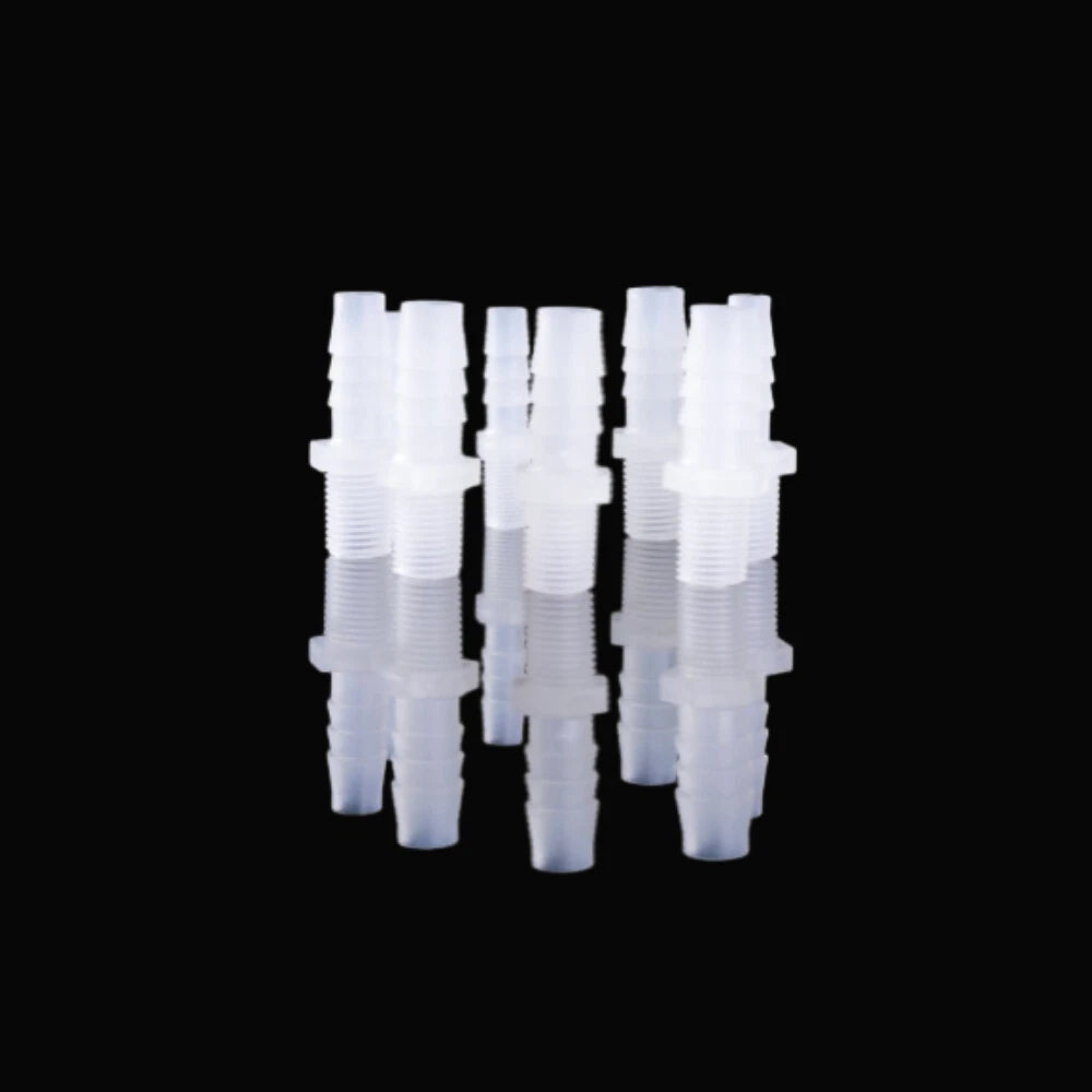 Aquarium Accessories Plastic Hose Barb Fitting Metric Thread Male Connector