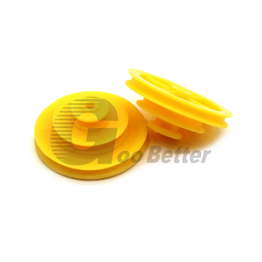 V Groove Belt Plastic Guide Pulley Roller Wheels 27mm Three Layer Belt Pulley