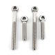M6 Stainless Steel Eye Bolts — Threaded Ring Screws for Catenary Wire & Resin Hanging
