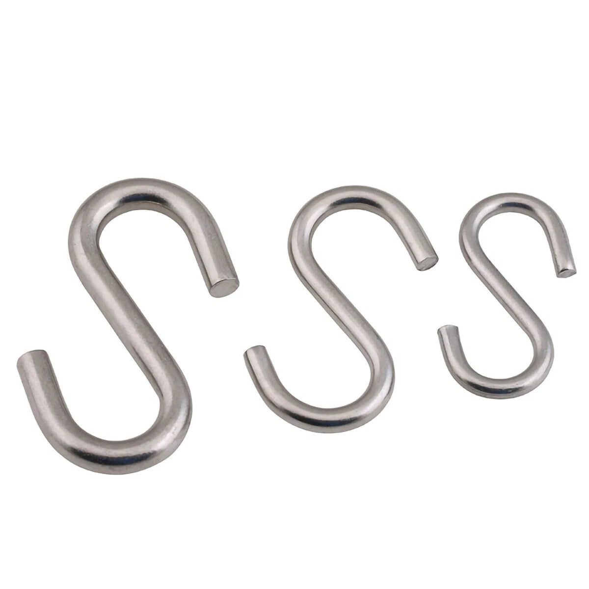 A2 Stainless S Hooks Heavy Duty Garden Tool Shed Steel Rust Proof Loop Hanger