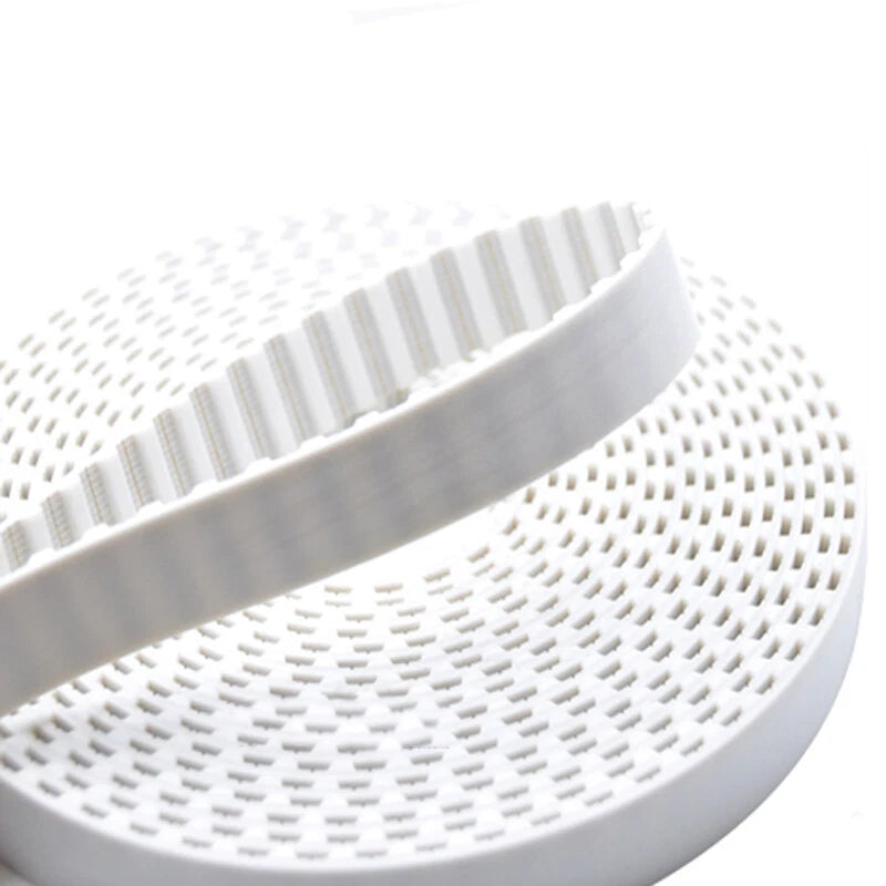 Open Timing Belt T5 T10 AT5 AT10 — PU Trapezoidal Tooth, 10–50mm Wide, Cut to Length