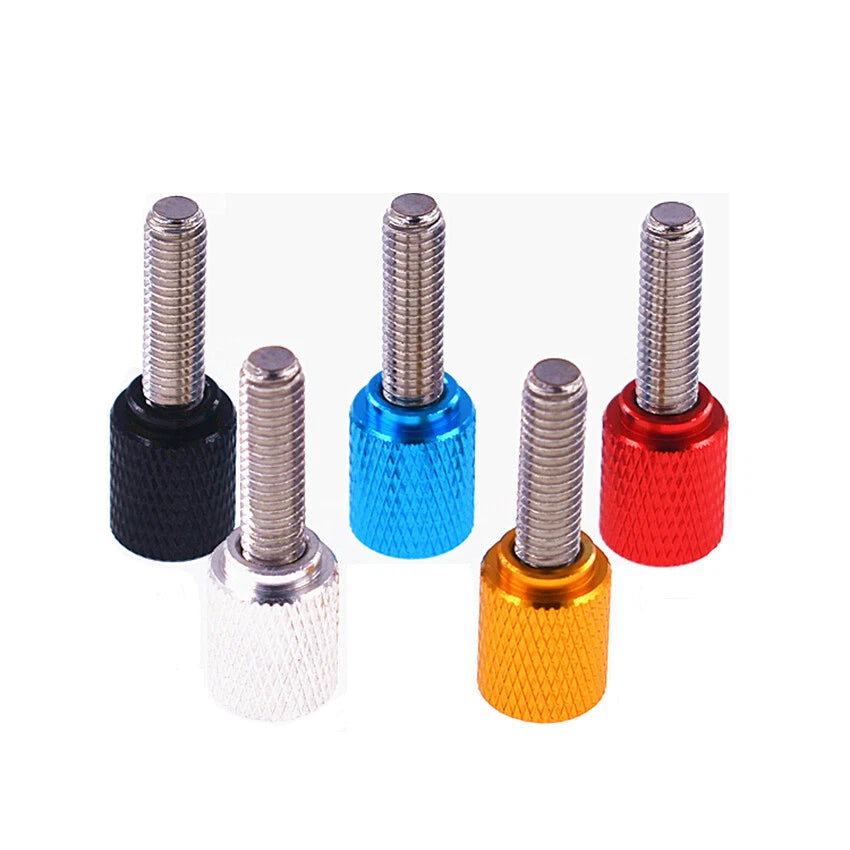High Type Knurled Thumb Screws M6 x 5-100mm Aluminium Alloy Hand Grip Knob Bolts