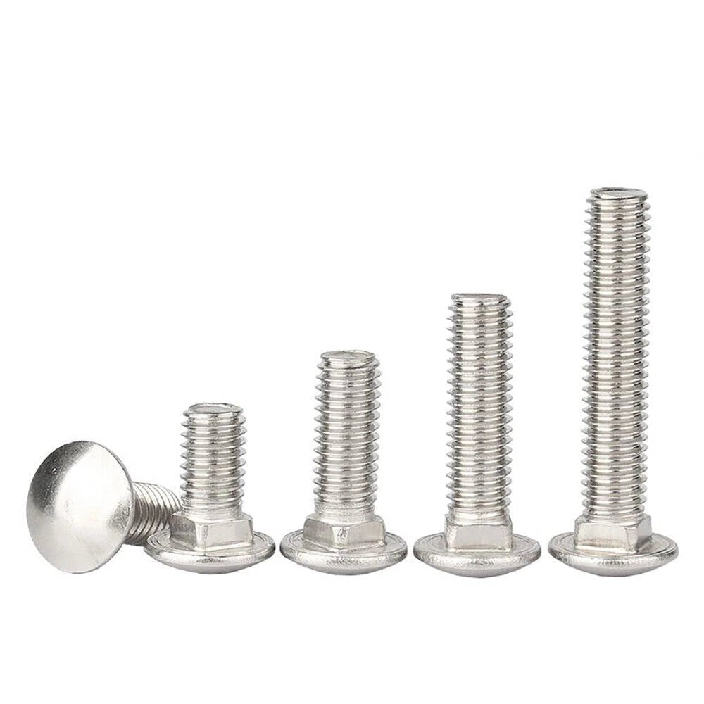 M4 M5 M6 Carriage Bolts – A2 Stainless Steel Cup Square Dome Head Screws - HomeDIYer
