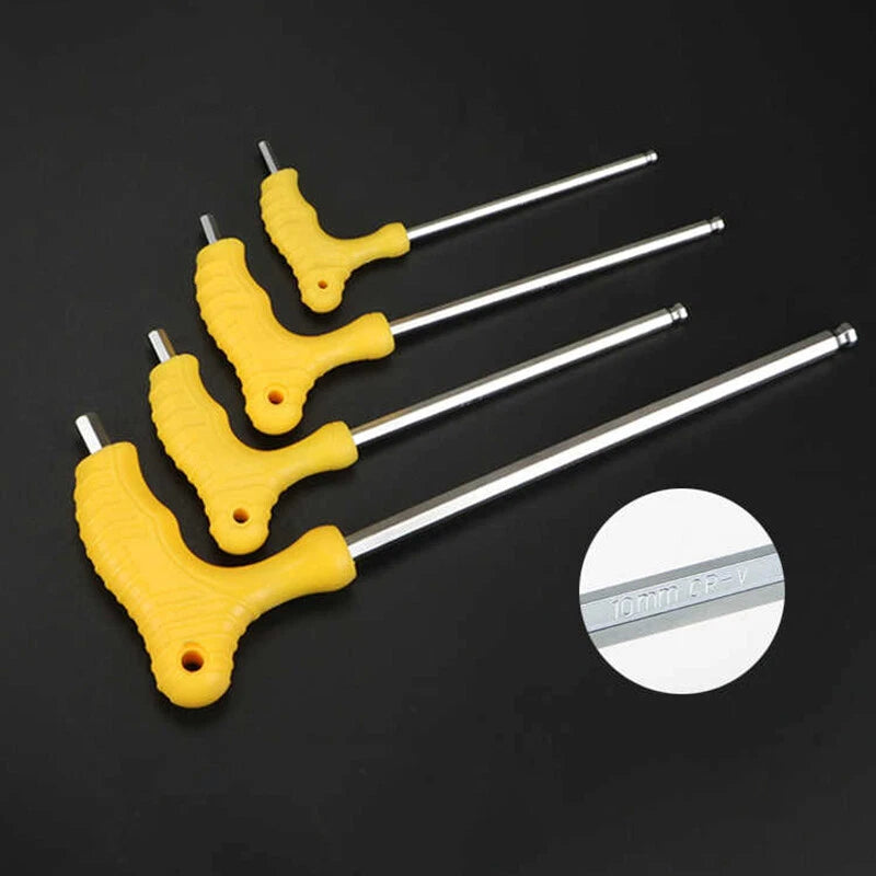 Allen Key T-Handle Ball End-Hex End Drivers 2-12mm Metric Hexagon Keys Wrench
