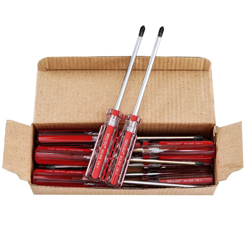Magnetic Screwdriver Set with Extension Rod — Cross & Flat Tip, 3/5/6mm, 12–30 Pcs