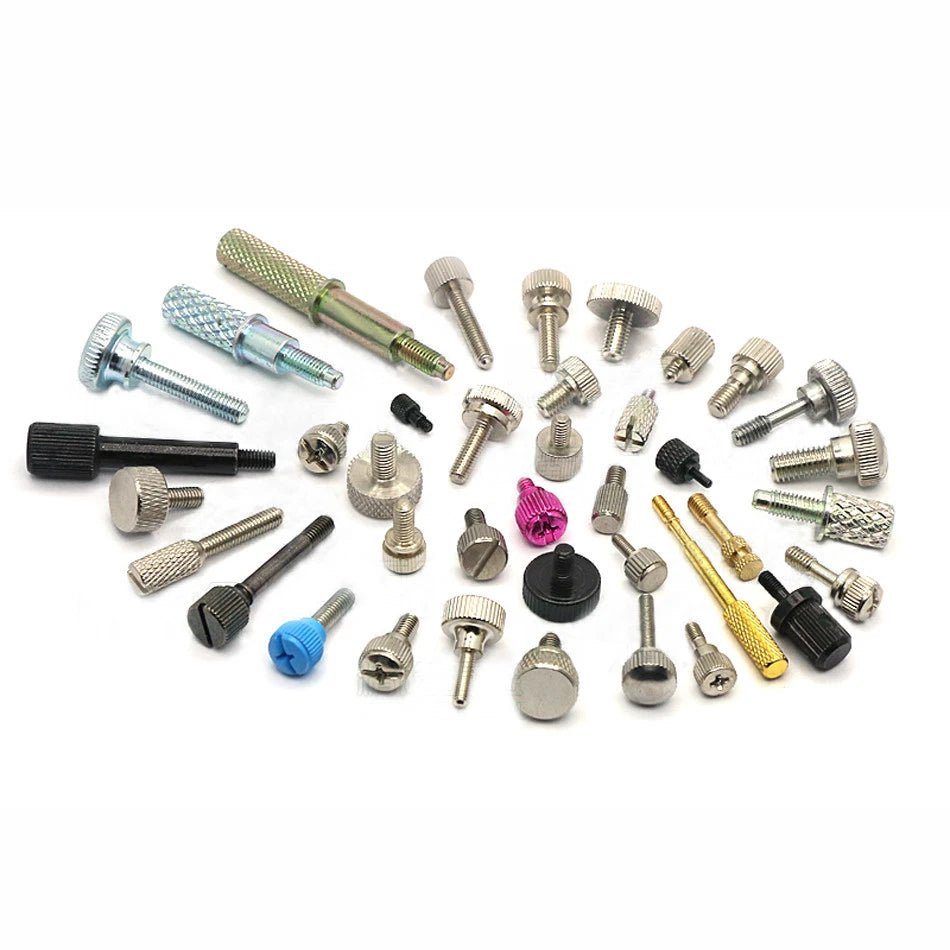 M2⁄M2.5 Thumb Screws Flared Shoulder Knurled Head Knob Bolts Stainless Steel - HomeDIYer