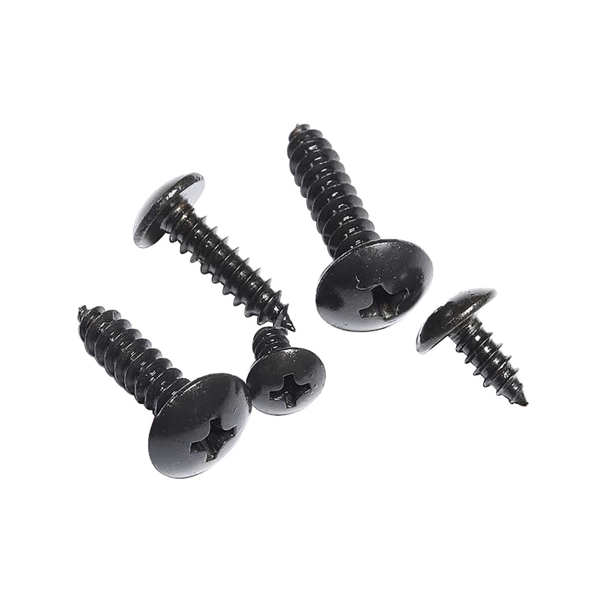 Phillips Truss Head Self Tapping Screws – Black 304 Stainless Steel, M2.9–M4.2