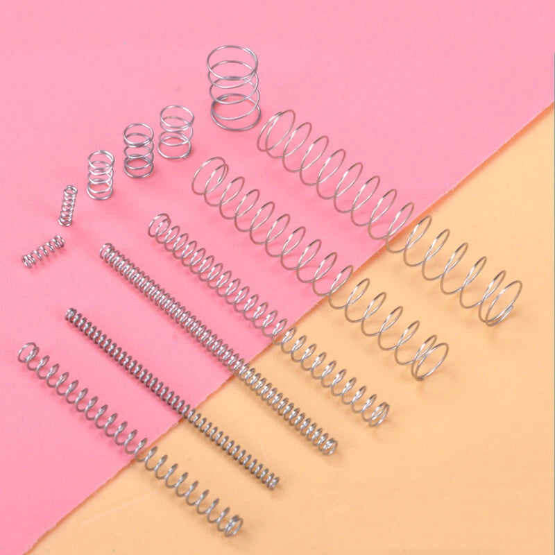 10Pcs Miniature Compression Pressure Springs Stainless Steel A2 Wire Dia 0.2mm