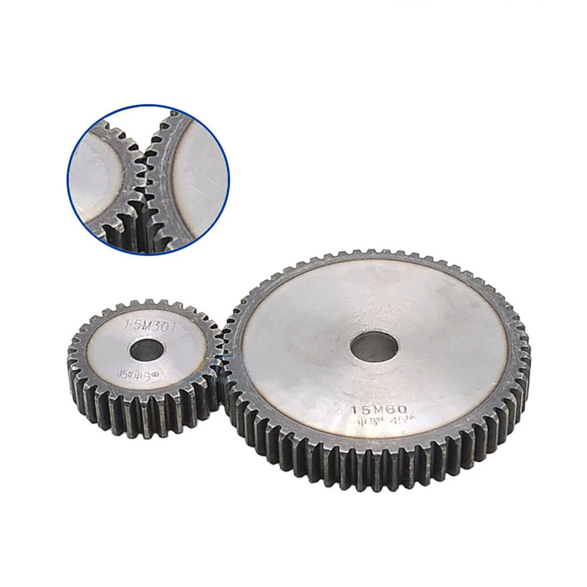 Spur Gear Module 2.5 Pinion Gears #45 Steel 12T to 30T Metal Spur Transmission