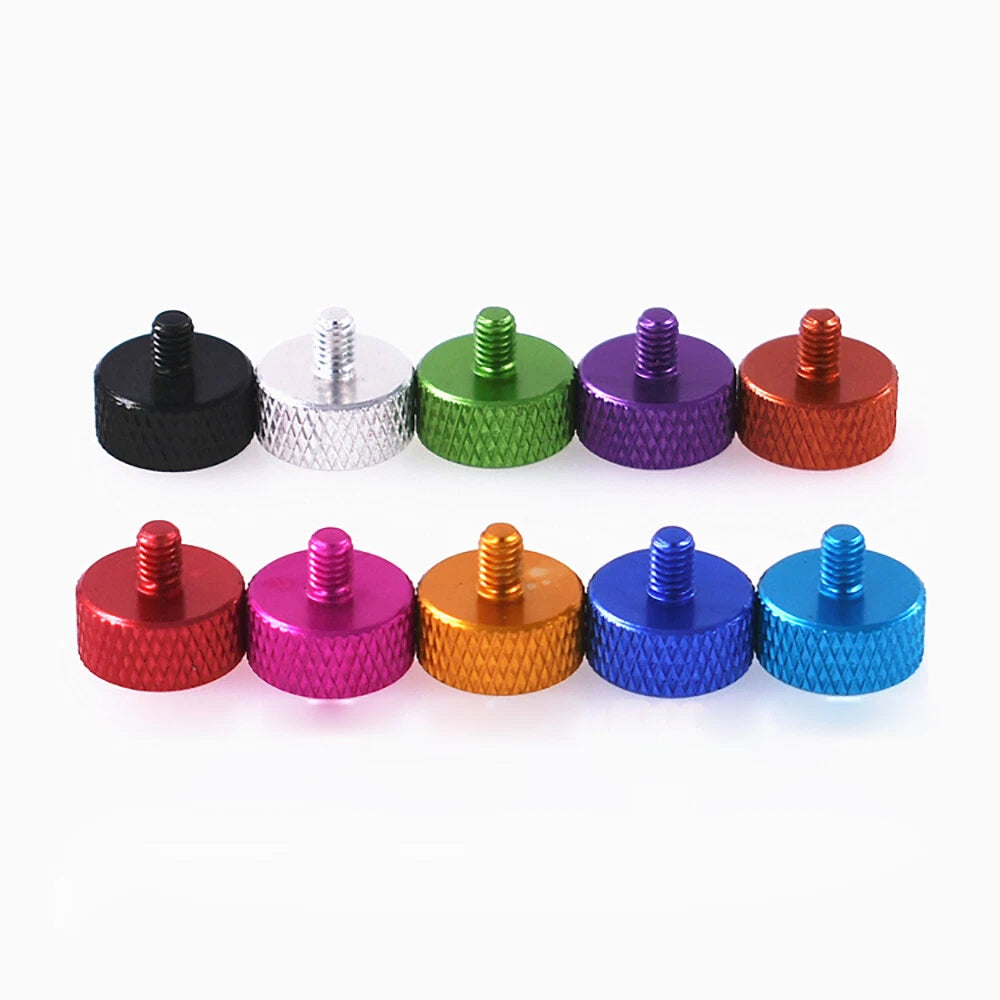 Knurled Thumb Screws M3.5*4-20mm Aluminum Alloy DIY Hand Tighten Grip Knob Bolts
